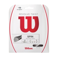 Besaitung mit Tennissaite Wilson Revolve Twist (Haltbarkeit+Spin) grau